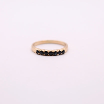 Sapphire Row Ring