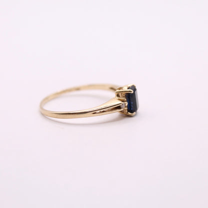 Sapphire & Diamond Cluster Ring