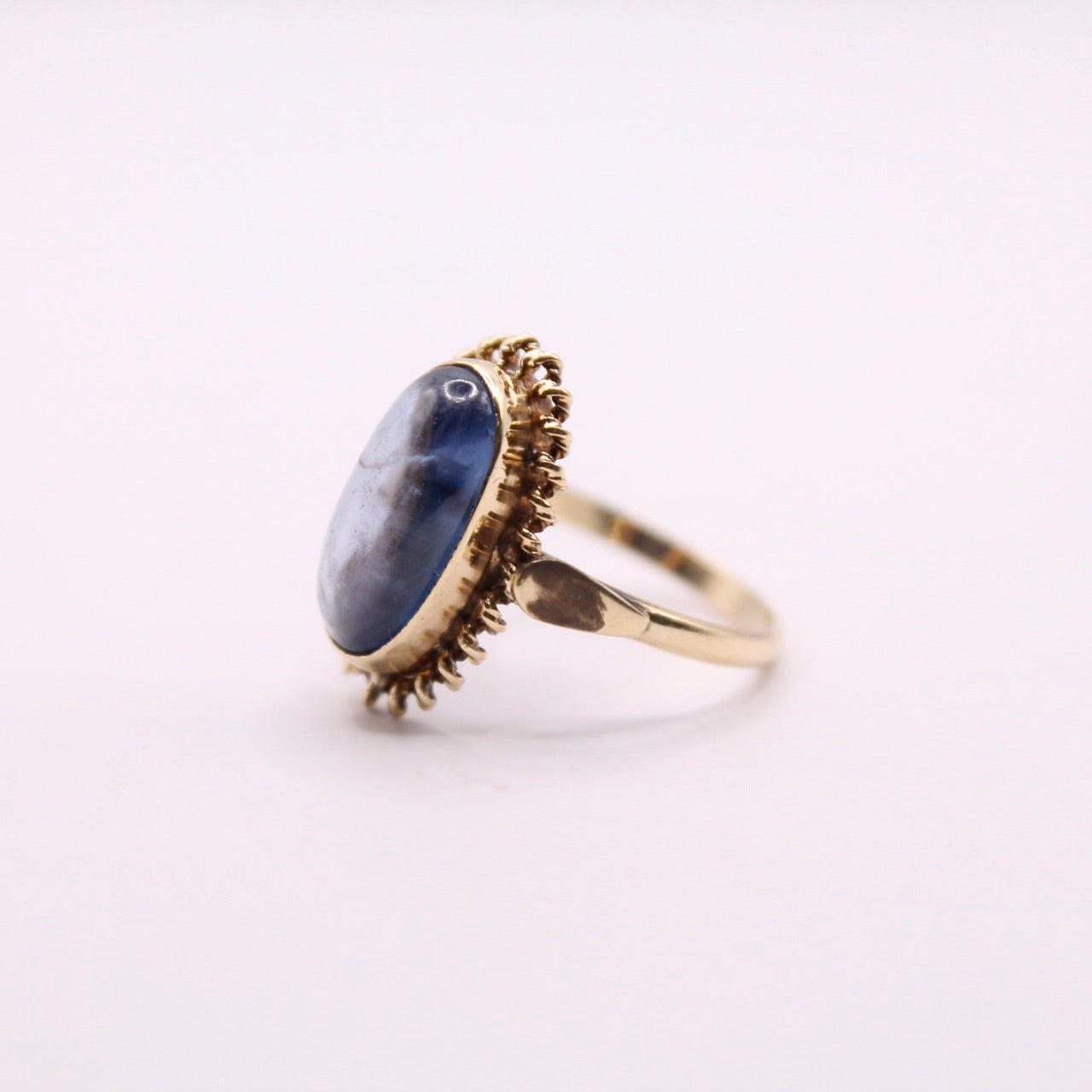 Cabochon Cut Sapphire Ring