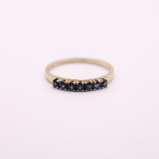 Sapphire Row Ring