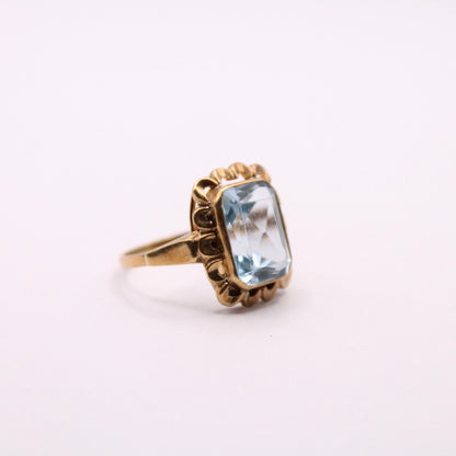 Aquamarine Statement Ring