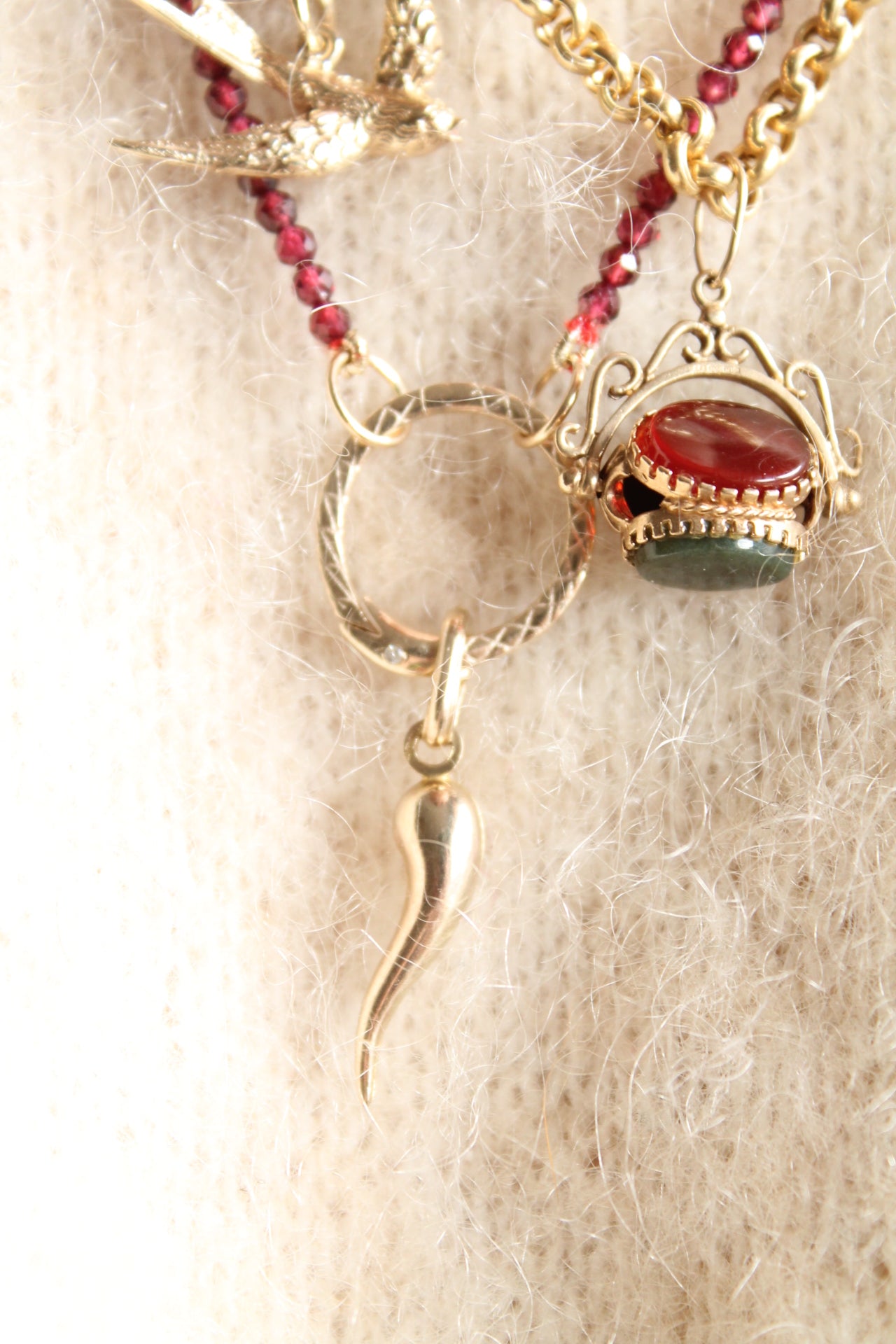 Gemstone Spinner Pendant