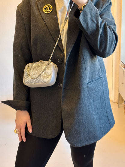 Miu Miu Glitter Pouch/Shoulder Bag