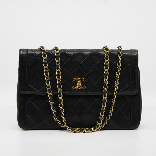 Chanel Single Flap Turn Lock Bag