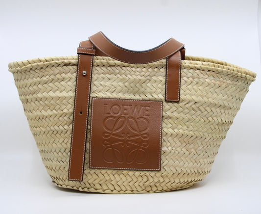 Loewe Medium Anagram Raffia Tote Bag