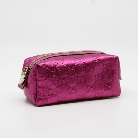 Gucci Guccissima Metallic Pouch