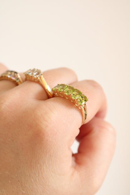 Peridot Five Stone Ring