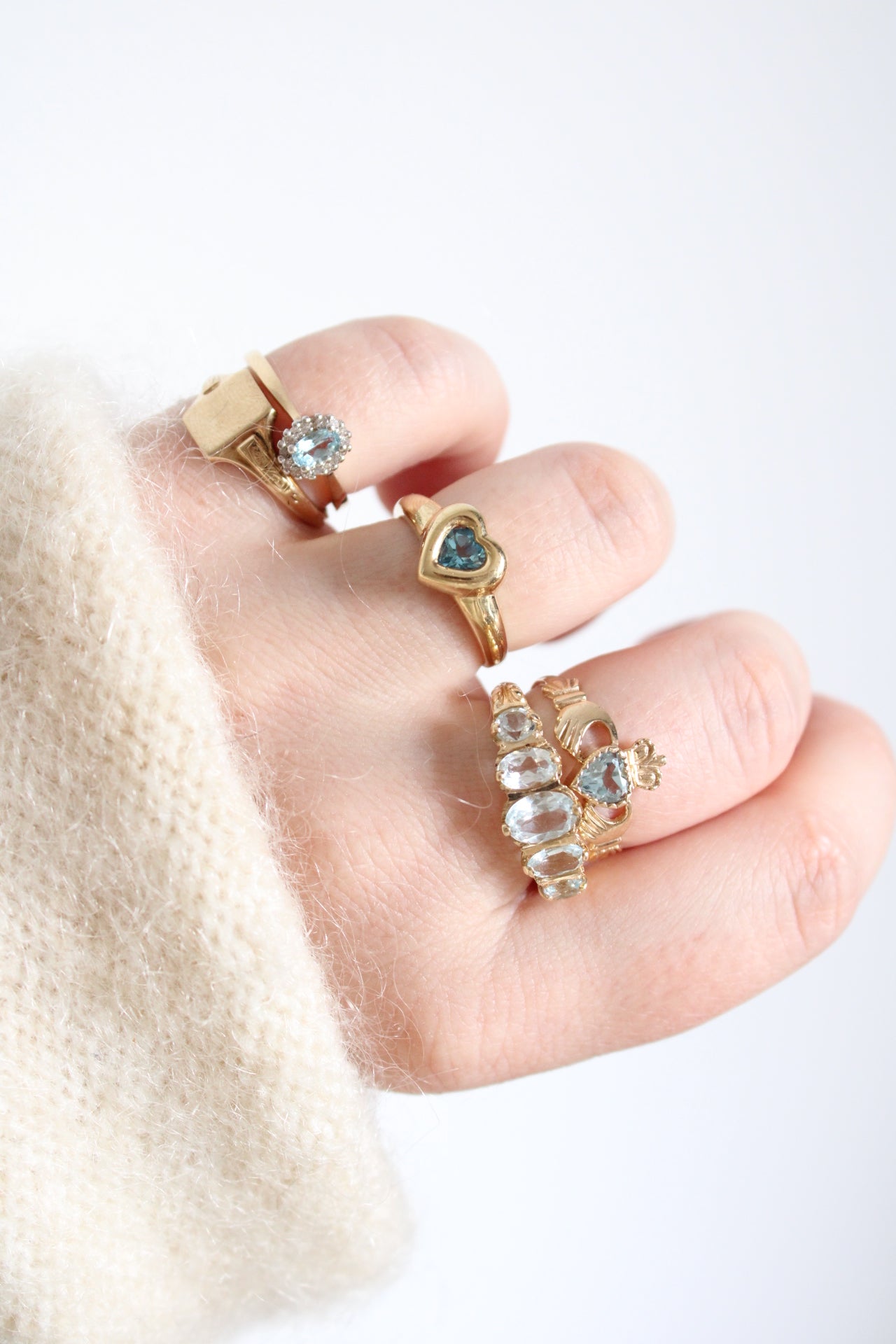 Bold Topaz Heart Ring