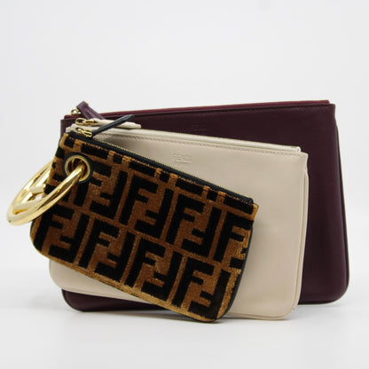 Fendi Triplette Zucca Clutch/Pouch