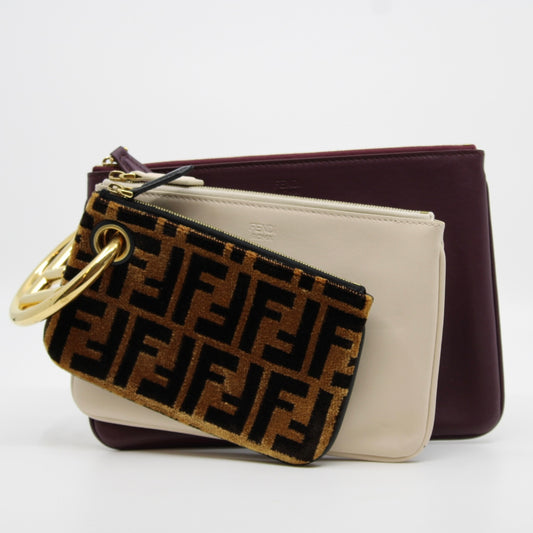 Fendi Triplette Zucca Clutch/Pouch