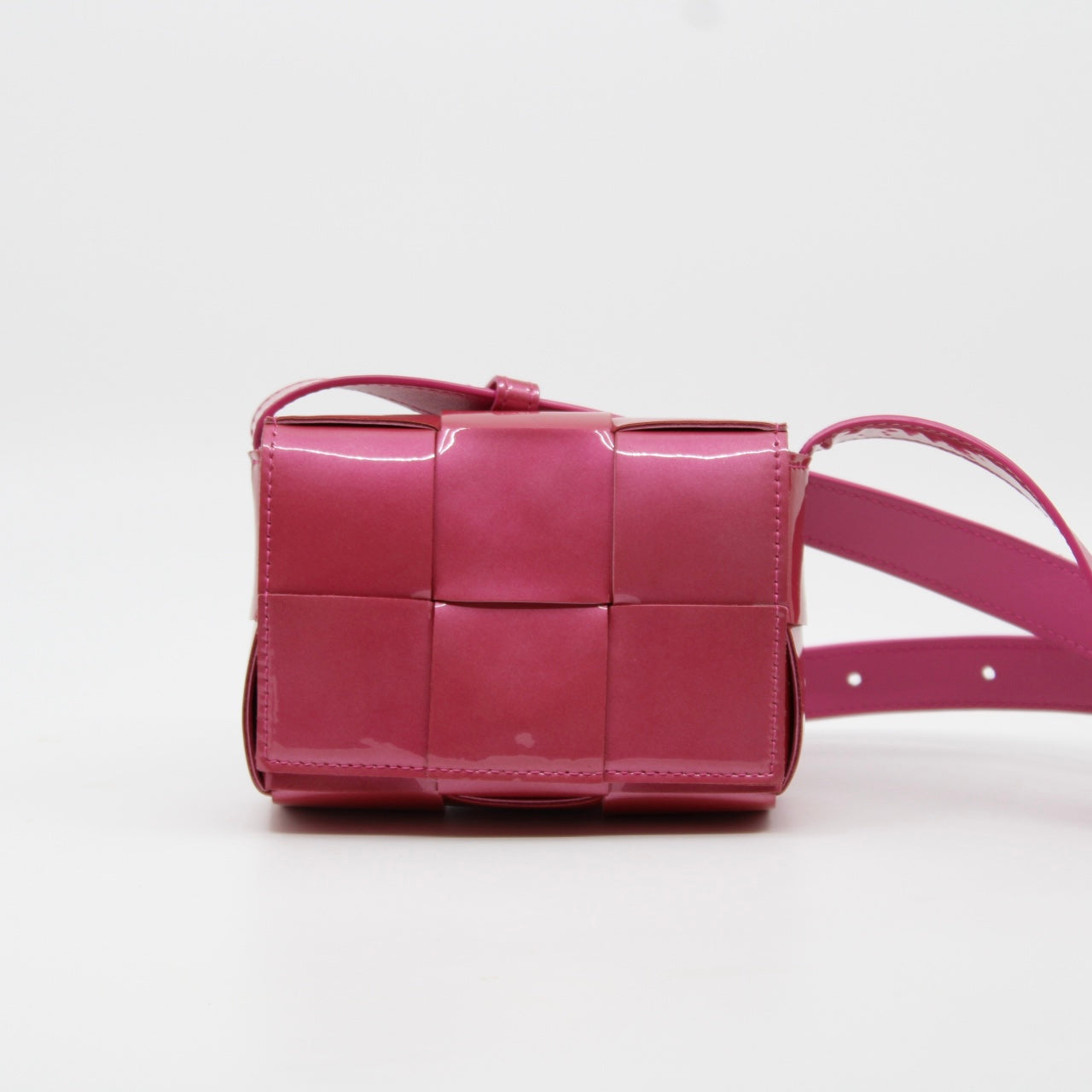 Bottega Veneta Intrecciato Enamel Shoulder Bag