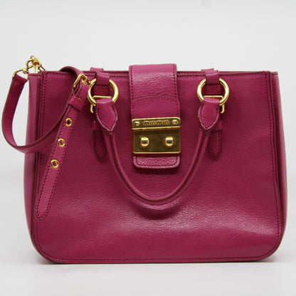 Miu Miu 2way Leather Hand Bag