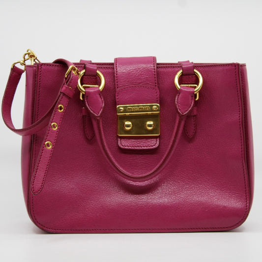 Miu Miu 2way Leather Hand Bag