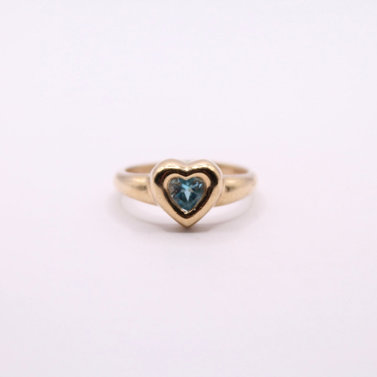 Bold Topaz Heart Ring