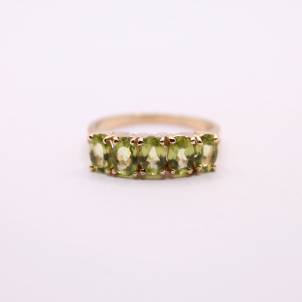 Peridot Five Stone Ring