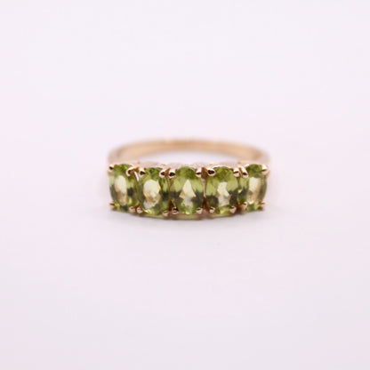 Peridot Five Stone Ring