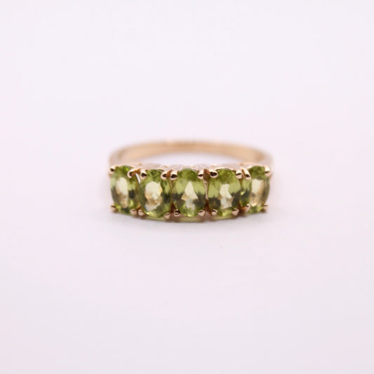 Peridot Five Stone Ring