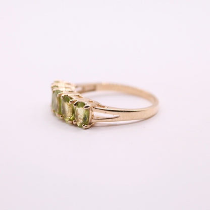 Peridot Five Stone Ring