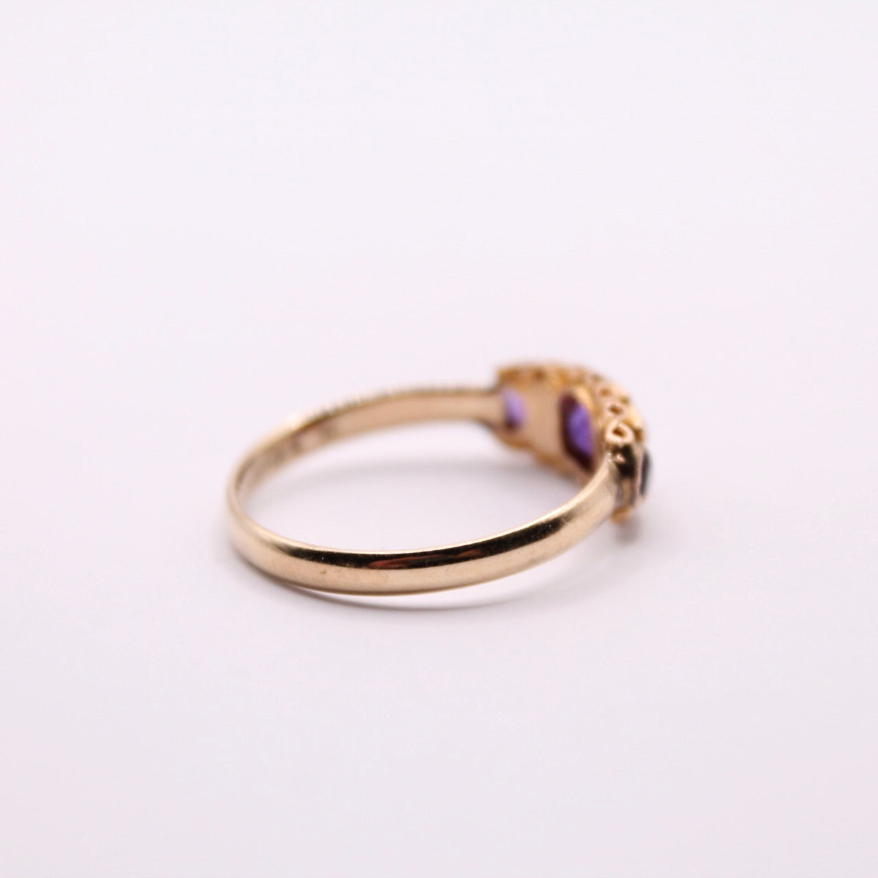 Antique Amethyst & Seedpearl Ring