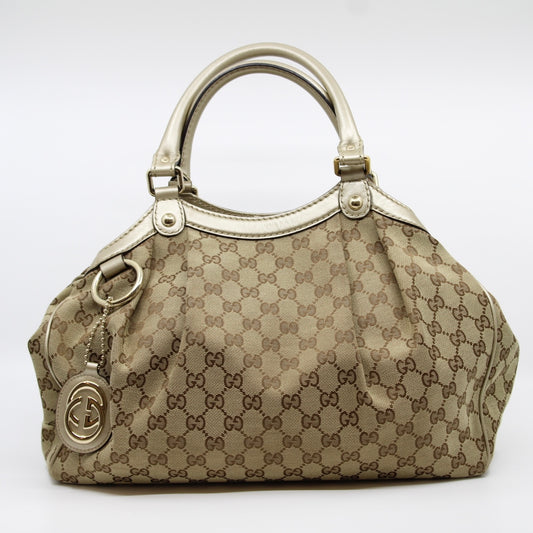 Gucci GG Canvas Sukey Hand Bag