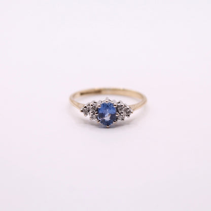 Tanzanite & Diamond Cluster Ring