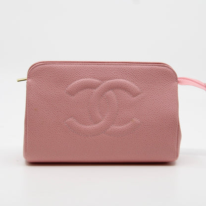 Chanel COCO Mark Caviar Pouch