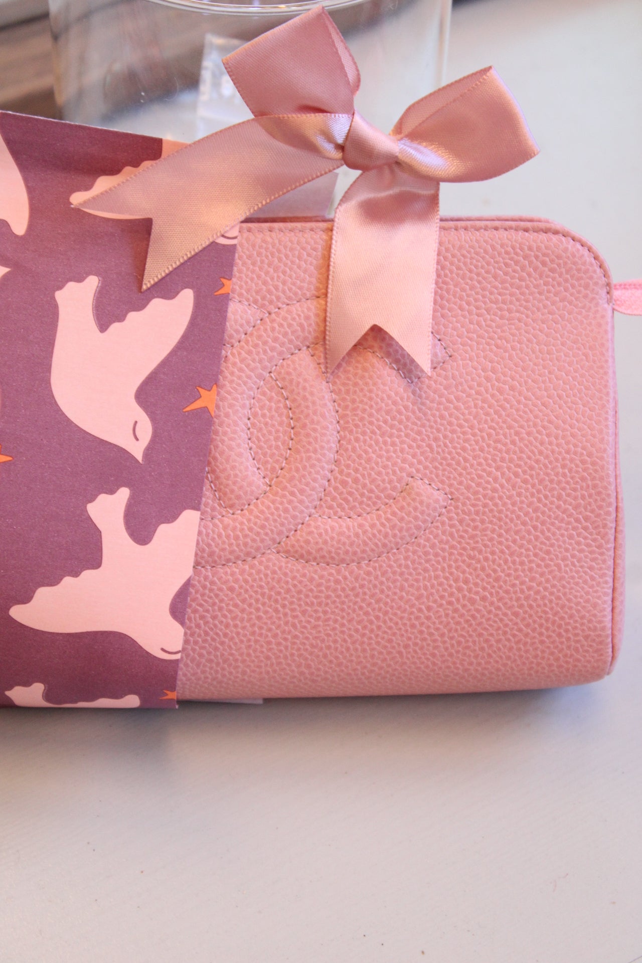 Chanel COCO Mark Caviar Pouch