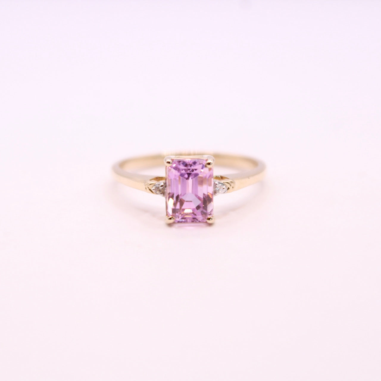 Single Kunzite Ring