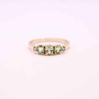 Unheated Sapphire Row Ring