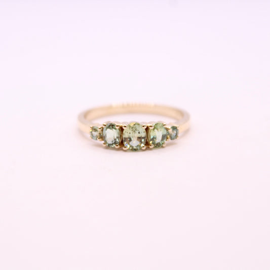 Unheated Sapphire Row Ring