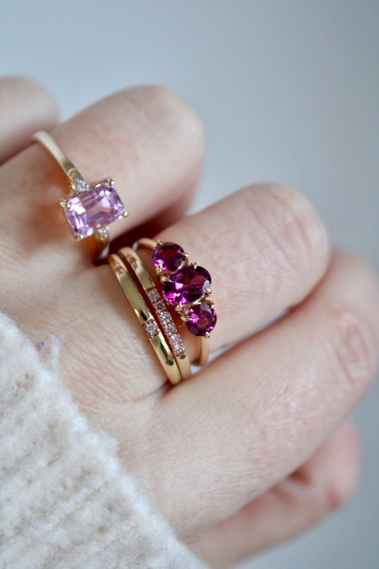 Pink Diamond Ring