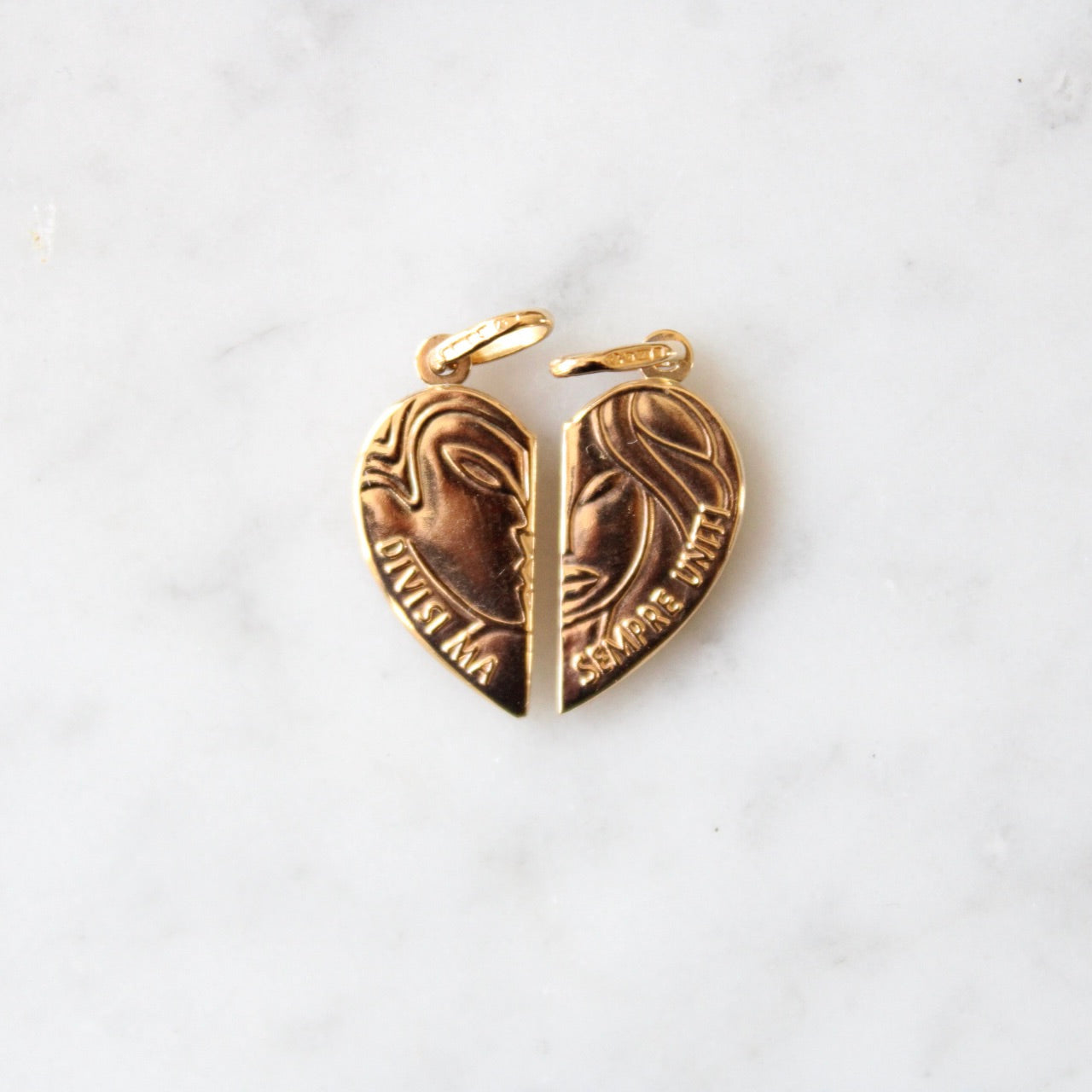 Ultra Rare "Divisi Ma Sempre Uniti" Lovers/Friendship Pendants