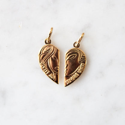 Ultra Rare "Divisi Ma Sempre Uniti" Lovers/Friendship Pendants