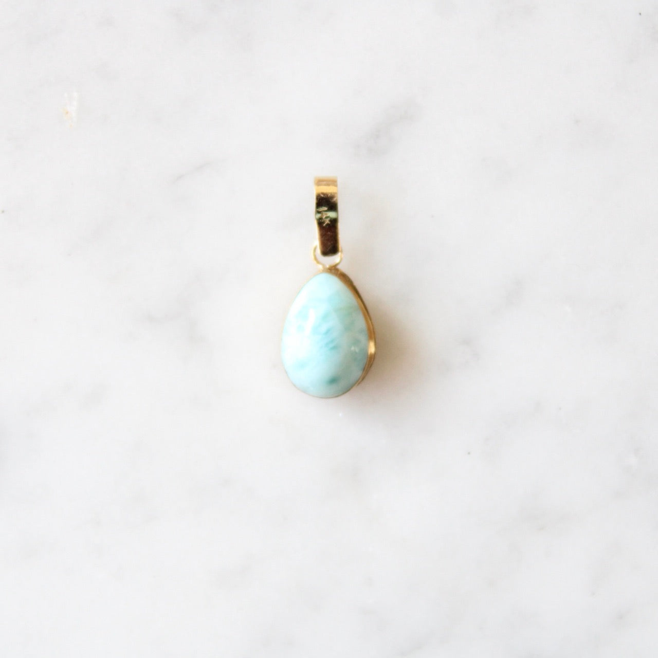 Larimar Drop Pendant