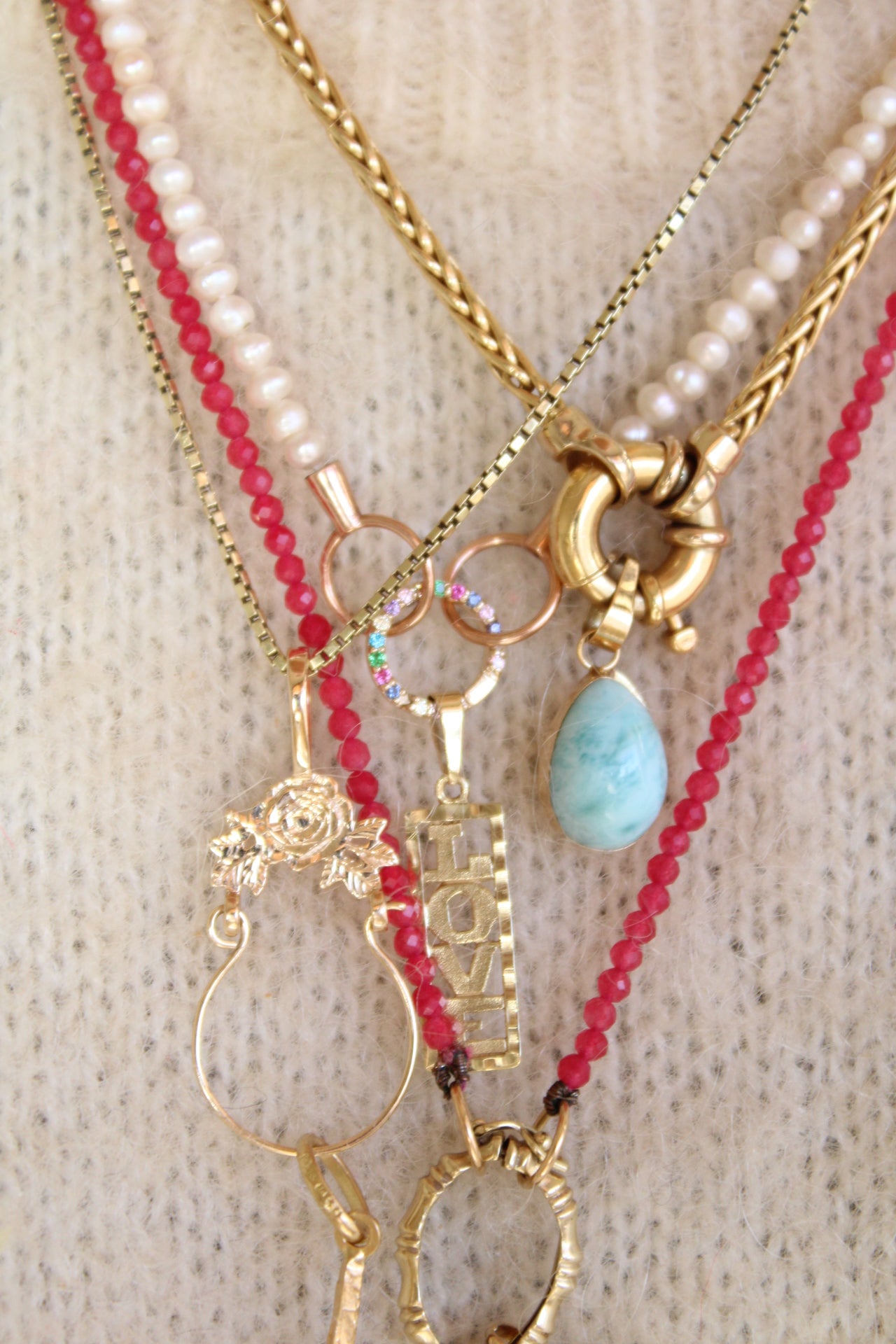 Larimar Drop Pendant