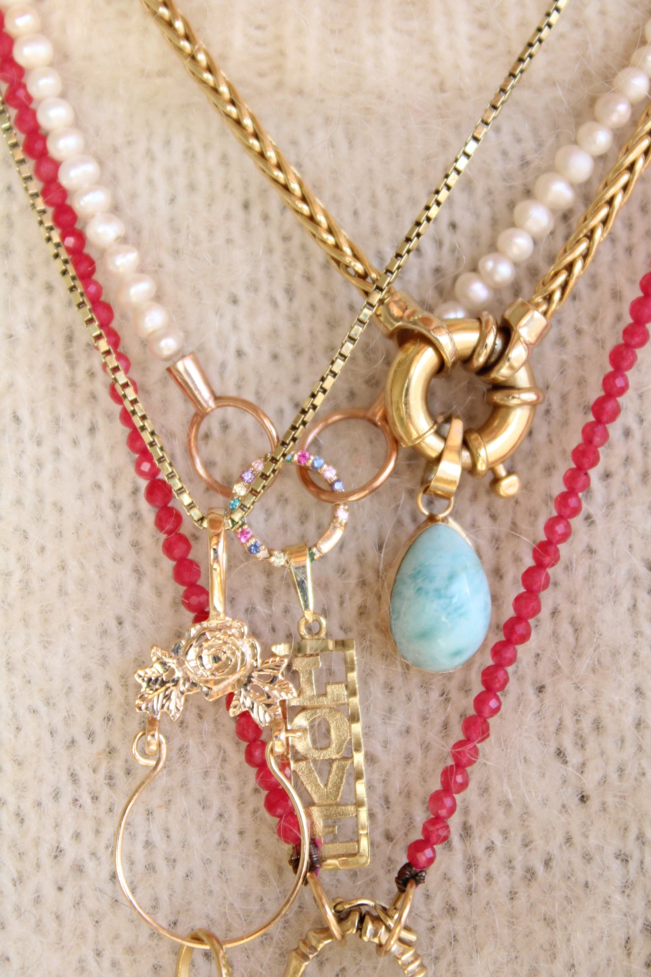 Larimar Drop Pendant