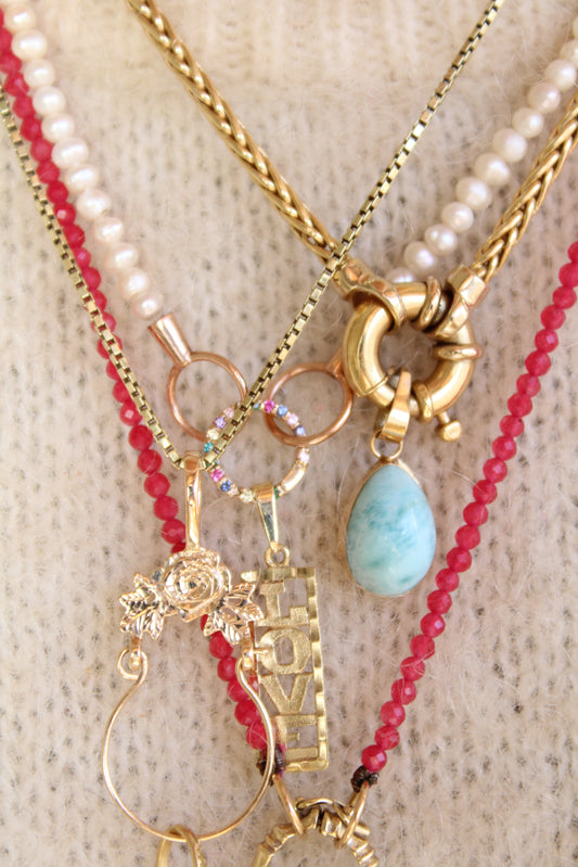 Larimar Drop Pendant