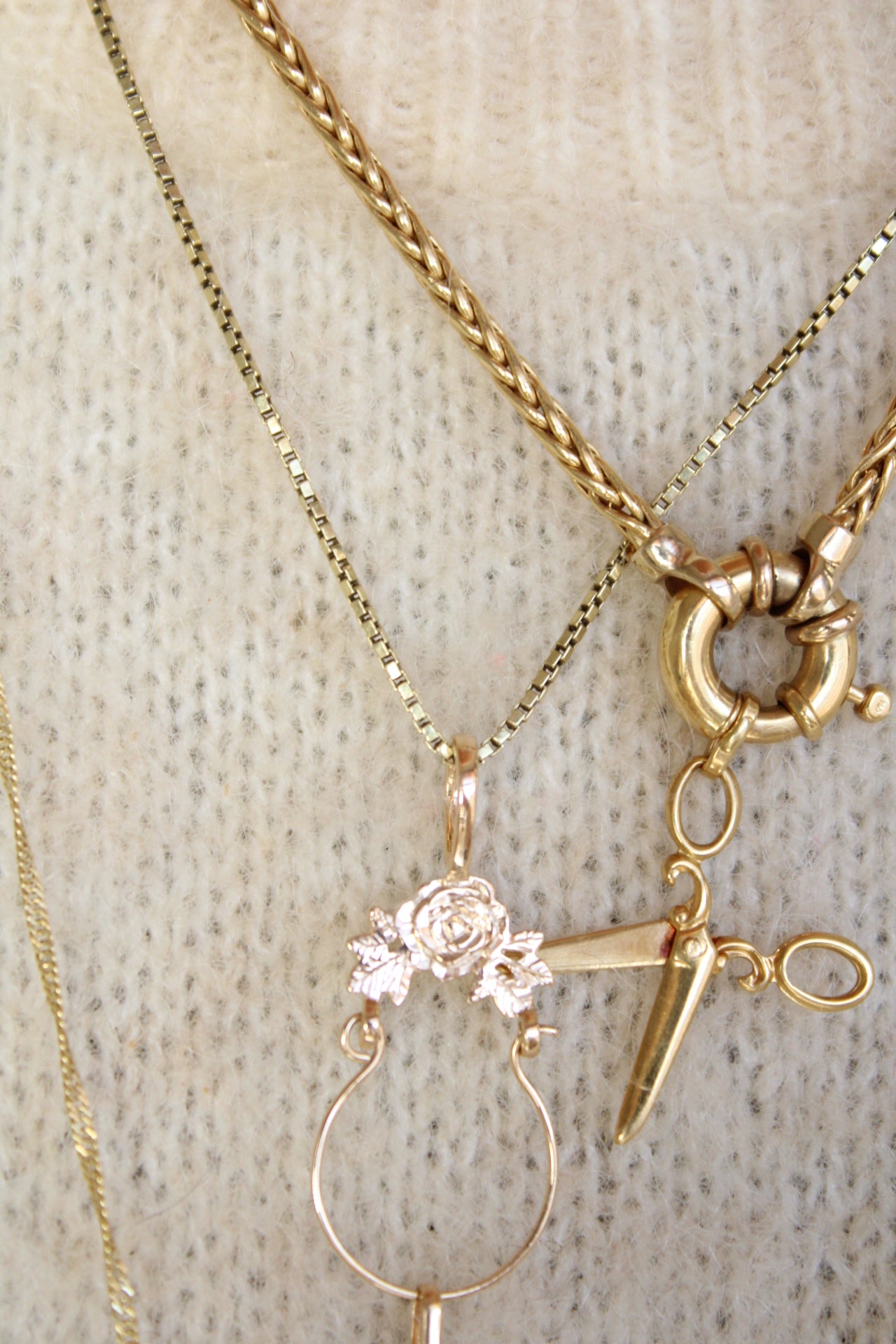 Ornate Scissors Charm