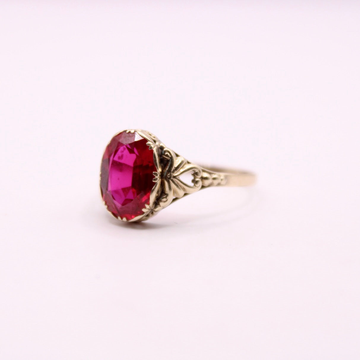 Decorated Ruby Ring