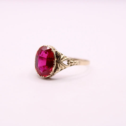 Decorated Ruby Ring