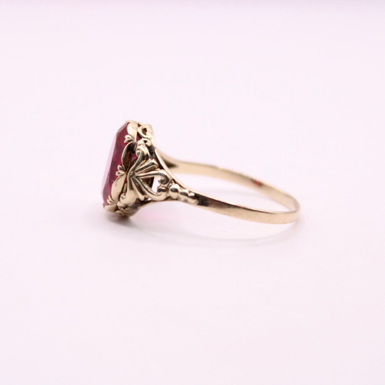Decorated Ruby Ring