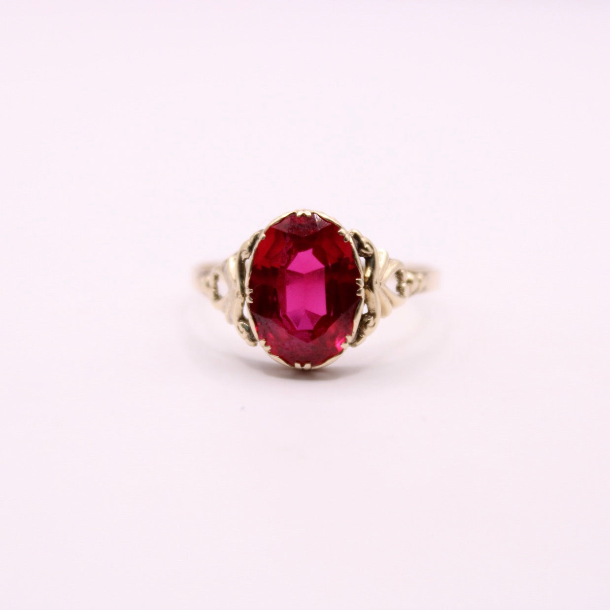 Decorated Ruby Ring