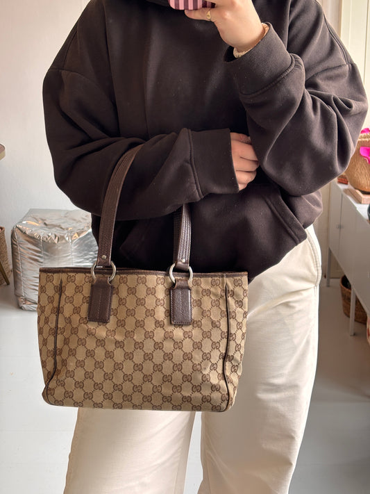 Gucci GG Canvas Hand Bag