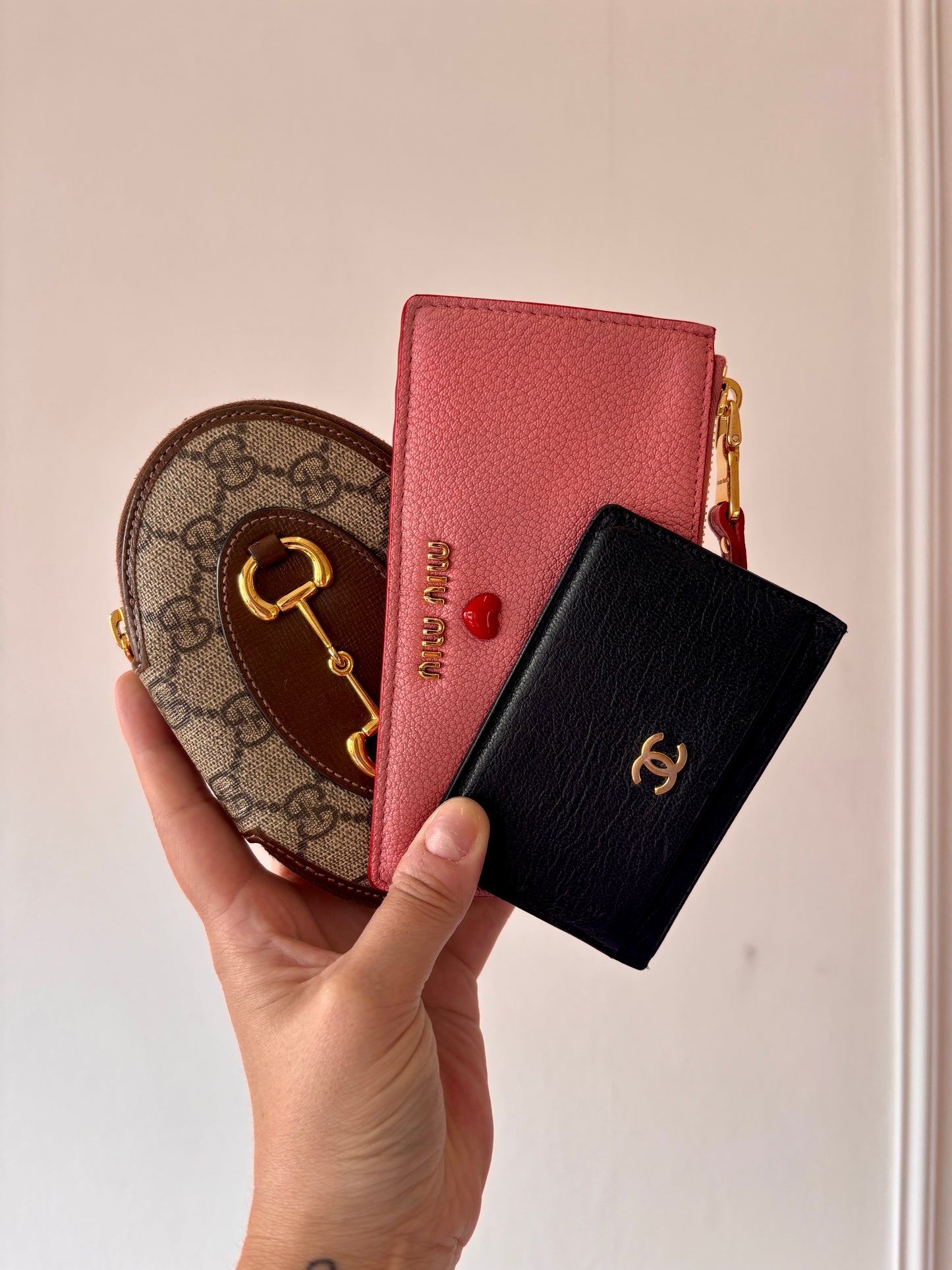Miu Miu Madras Card Case