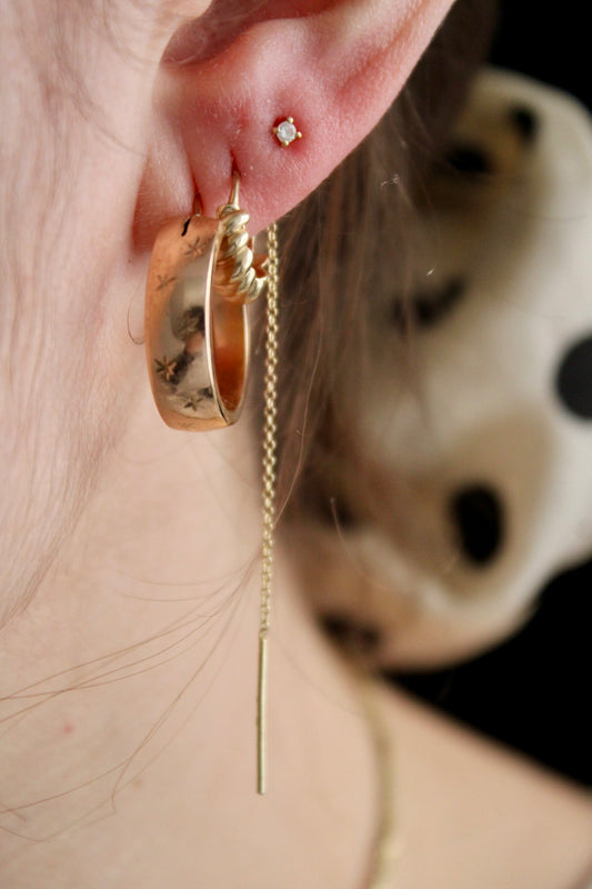 Diamond Chain Earring