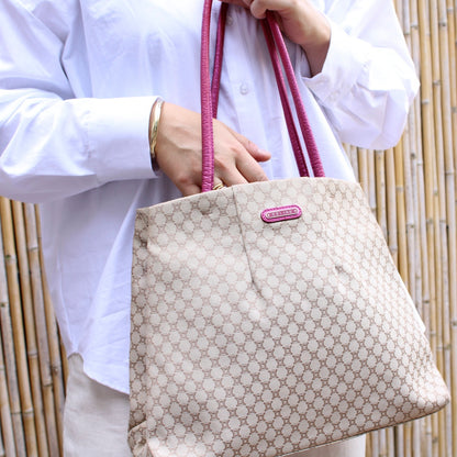 Celine Macadam Canvas Shoulder Bag