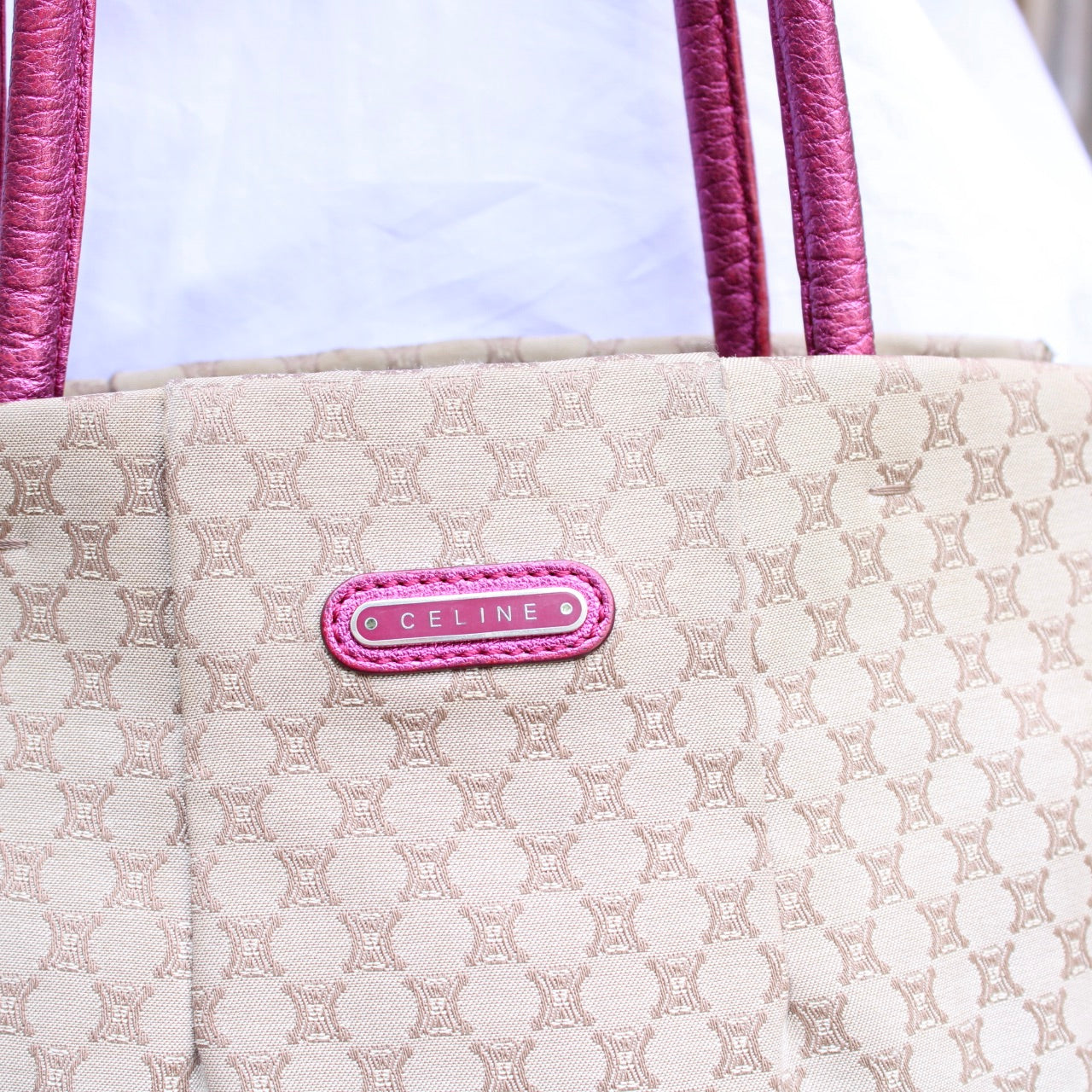 Celine Macadam Canvas Shoulder Bag