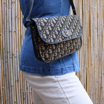Christian Dior Trotter Canvas Shoulder Bag