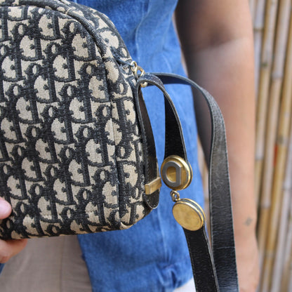 Christian Dior Trotter Canvas Shoulder Bag