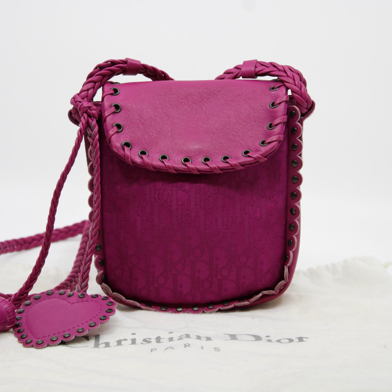 Christian Dior Trotter Canvas Shoulder Bag